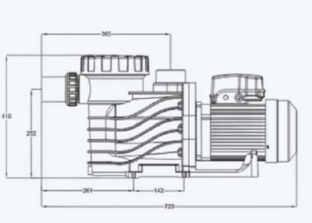 2023 پمپهای استخر شنا پلاستیکی 1HP برای تجهیزات استخر شنا