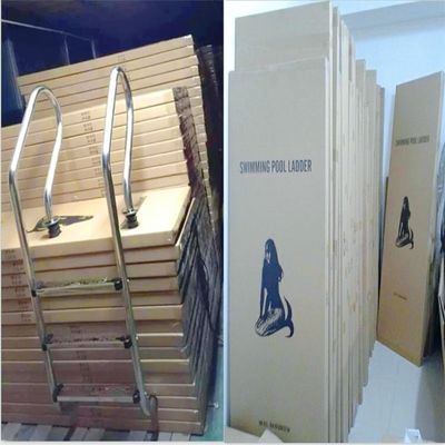 مراحل نردبان استخر زیرزمینی SS304