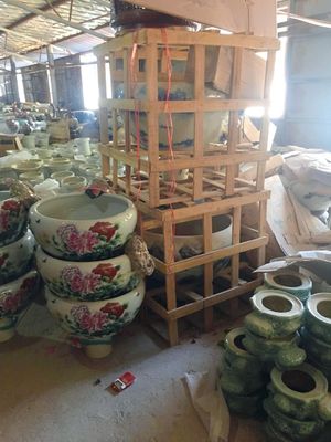 کاسه ماهی سرامیکی 520 میلی متری Peony Pattern with Lamp