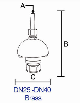 جت چشمه آبشار اژدها 1.5 "برنجی کروم برنجی Nozzle Pond Fountain Nozzle Head