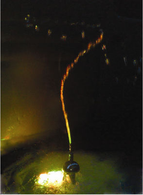 جت چشمه آبشار اژدها 1.5 "برنجی کروم برنجی Nozzle Pond Fountain Nozzle Head