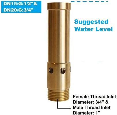 7.3 - 43psi 1/2 "DN15 Brass Fountain Bubbler Nozzle