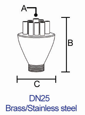 برنز 1 "dN25 برنجی تیراندازی