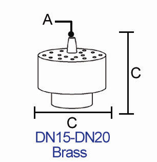چشمه آب کاملاً برنجی Blossom 3 Tiers Jet Nozzle Water Spanjain Heads Head