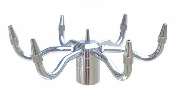 برنج کروم Pirouette Fountain Jet Nozzle Fountain Spray Head Pond Fondain Fondain Nozzles