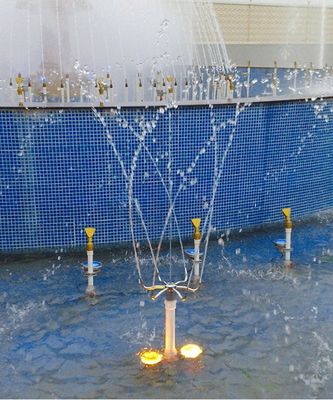برنج کروم Pirouette Fountain Jet Nozzle Fountain Spray Head Pond Fondain Fondain Nozzles