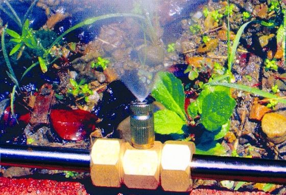 اتصالات ویژگی مه آب 1/4 اینچی اتصال برنجی T