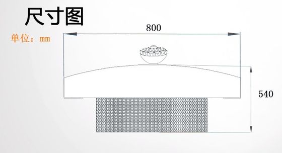چشمه طراحی گرافیک چشمه آب از جنس استیل ضدزنگ 800 میلی متر