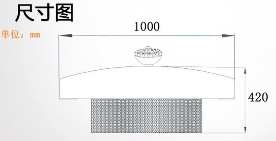 اسپری 6m High 1000mm SS304 شناور موزیک پروژه