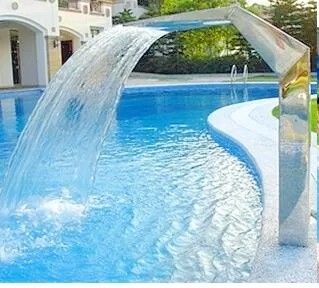 جت آبشار از استیل ضد زنگ استخر 1.5 متر