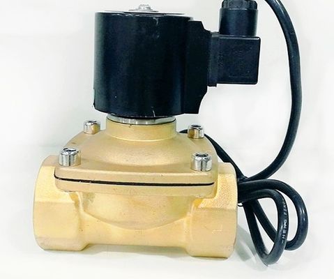 دریچه آب الکترومغناطیسی ضد آب IP68 برنجی DN25 AC / DC