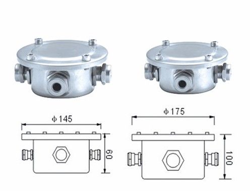 جعبه اتصال ضد آب استیل ضد زنگ Dia 145 mm 175mm Ip68