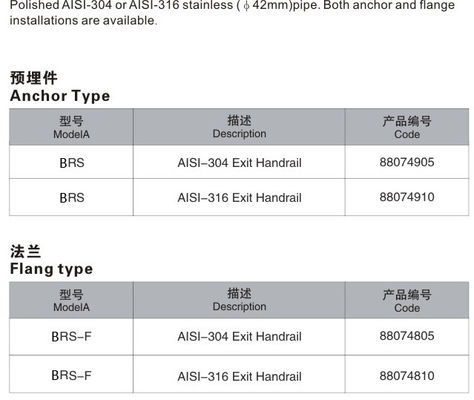 CE ISO 1.0mm نردبان استخر استیل جلا یافته