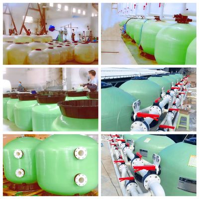 فیلتر شنی فایبرگلاس 1200 میلی متری 1200 میلی متر با فلنج