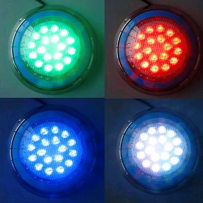 چراغهای استخر 4 سیم 230 میلی متر RGB 12W IP68 12v