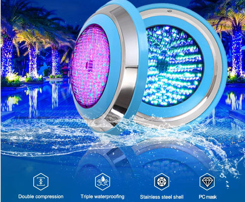 20000 ساعت 180 میلی متر 12W Rgb چراغ استخر شنا