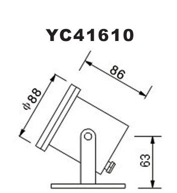 چراغ های LED LED زیر آب SS304 12V 3W ضد آب