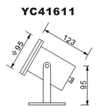 چراغ های LED ضد آب IP68 24V 50W ضد آب