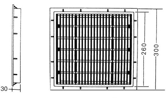 استخر استخر مربع ABS پلاستیک 30X30cm تخلیه اصلی