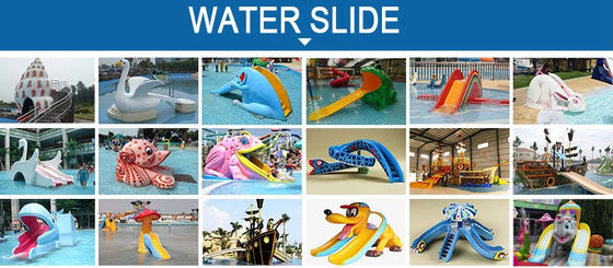 اسلایدهای آبگرمکن و تجهیزات شیشه ای مخصوص تجهیزات ضد آب UV Kids Parks Water Water
