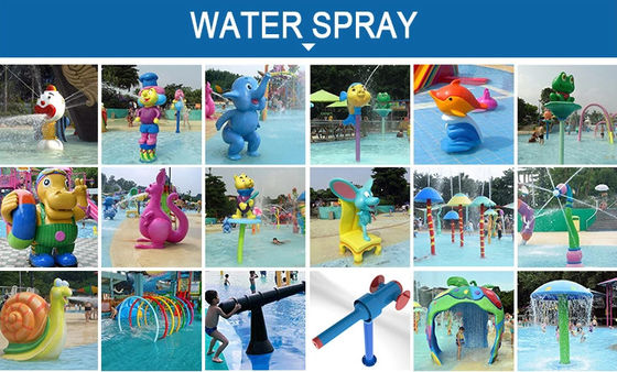 اسلایدهای آبگرمکن و تجهیزات شیشه ای مخصوص تجهیزات ضد آب UV Kids Parks Water Water