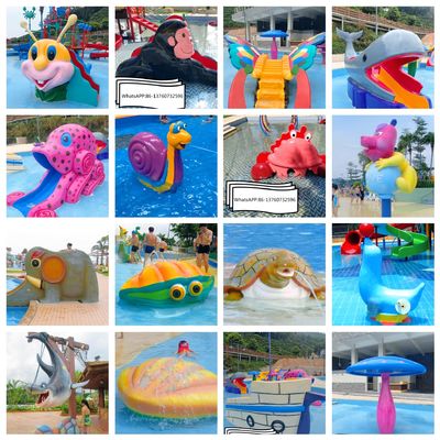اسلایدهای آبگرمکن و تجهیزات شیشه ای مخصوص تجهیزات ضد آب UV Kids Parks Water Water