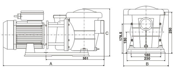 پمپ های چشمه استخر 2HP