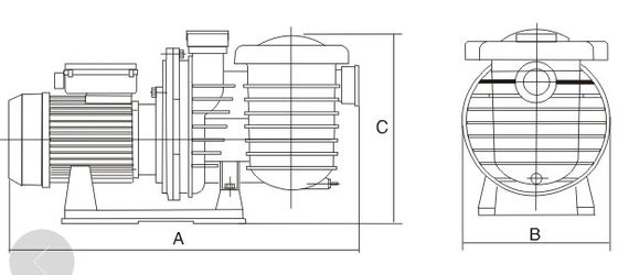 پمپ های چشمه استخر شنا 2 اینچ 1HP