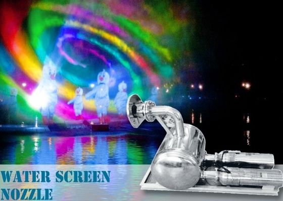 نازل پرده آب نمایش فیلم دیجیتال 3 "فولاد ضد زنگ