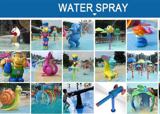 اسلایدهای آبگرمکن و تجهیزات شیشه ای مخصوص تجهیزات ضد آب UV Kids Parks Water Water