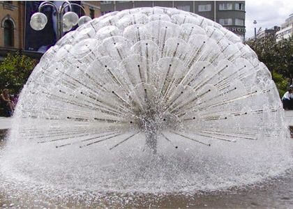 نازل های چشمه رقص DN65 2.5 "Hemisphere Crystal DN80