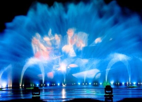 پروژکتور صفحه آب نازل فولاد ضد زنگ Fountain 60m3 / h