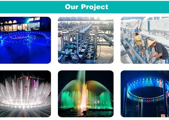 پروژکتور صفحه آب نازل فولاد ضد زنگ Fountain 60m3 / h