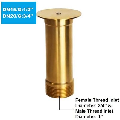 نازل چشمه آب ناقوس کاملا برنجی DN15