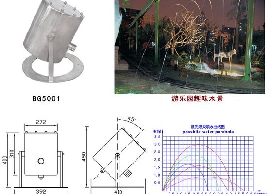 چراغ های LED رنگارنگ داخلی DMX جت های پرشی نازل فواره ای لمینار