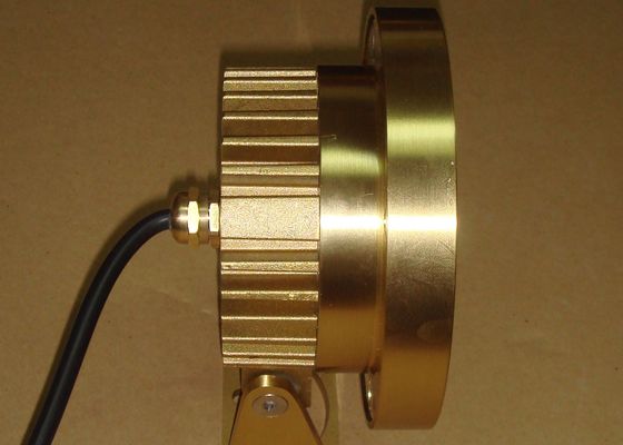 چراغ های استخر زیر آبی DMX512 Brass 2700K 6W RGB Led
